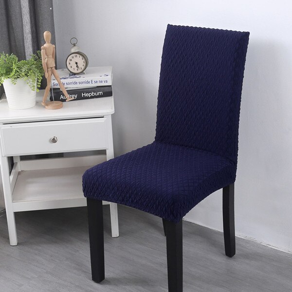 Excellent Soft Knitted Fabric Chair Covers Universal Spandex Dining Banquet Christmas Hotel Removable Stretch Slipcovers: 1