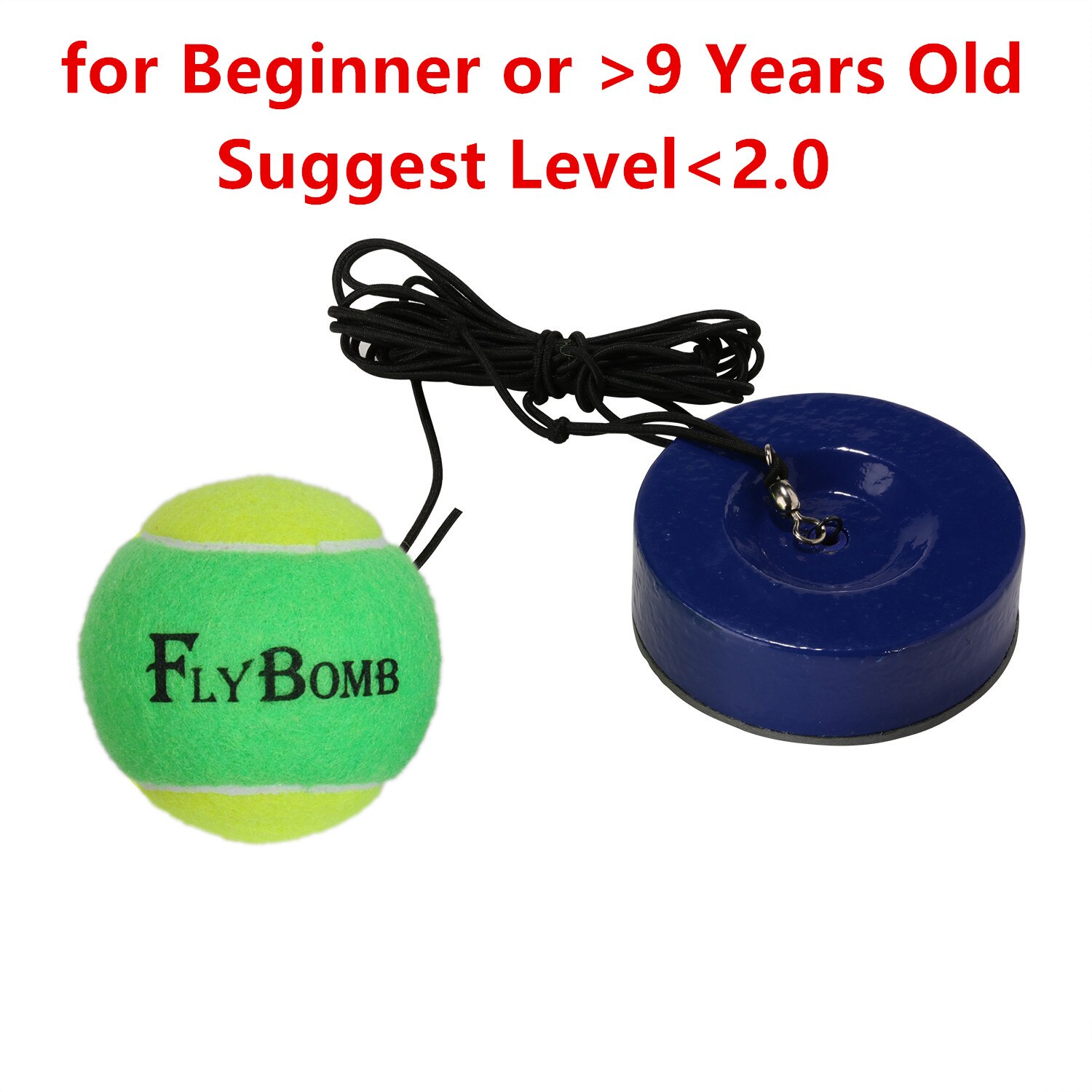 Portable Tennis Trainer 1KG Weight Heavy Iron Base for Adults Kids tenis Serve Training Self-study Rebound Balls Outdoor Indoor: green set