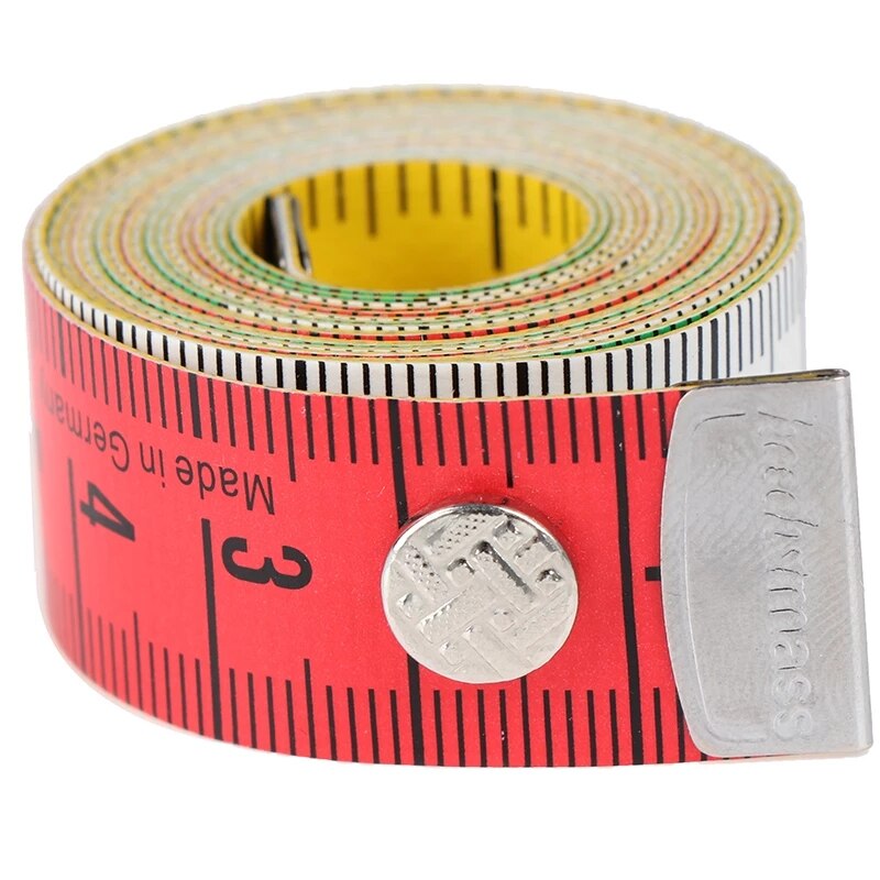 1.5m rainbow tape ruler with buttons Sewing Measure Tape Garment Ruler Tool