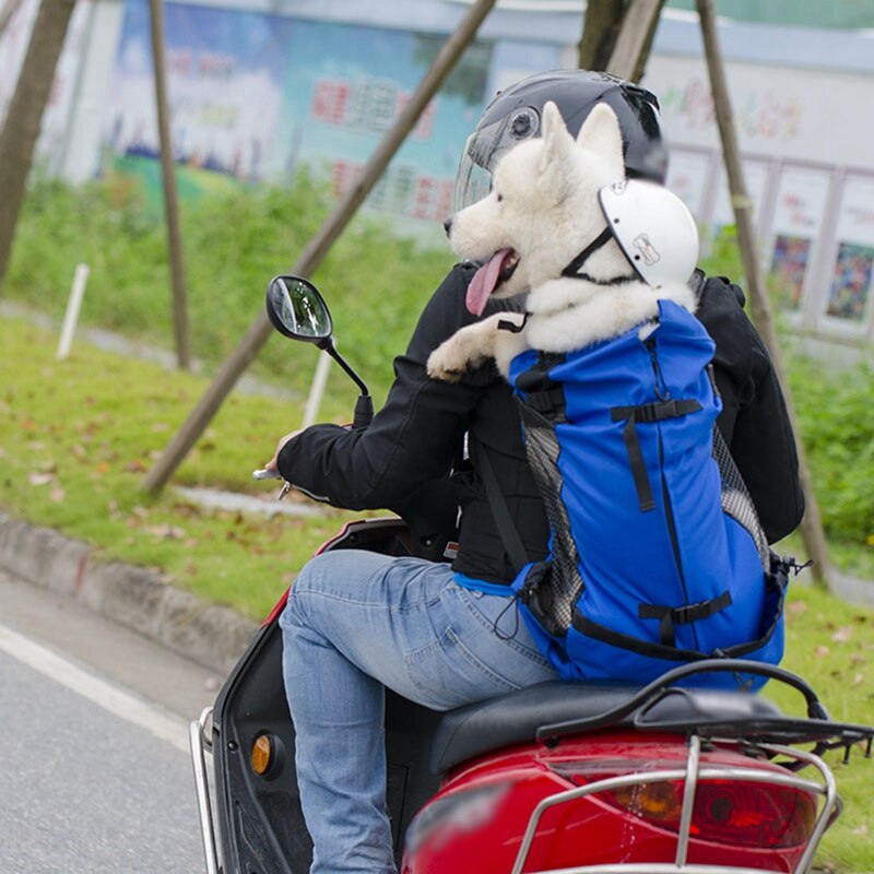 Pet Dog Carrier Bag For Large Dogs Golden Retriever Bulldog Breathable Backpack Adjustable Big Dog Travel Bags Pets Products
