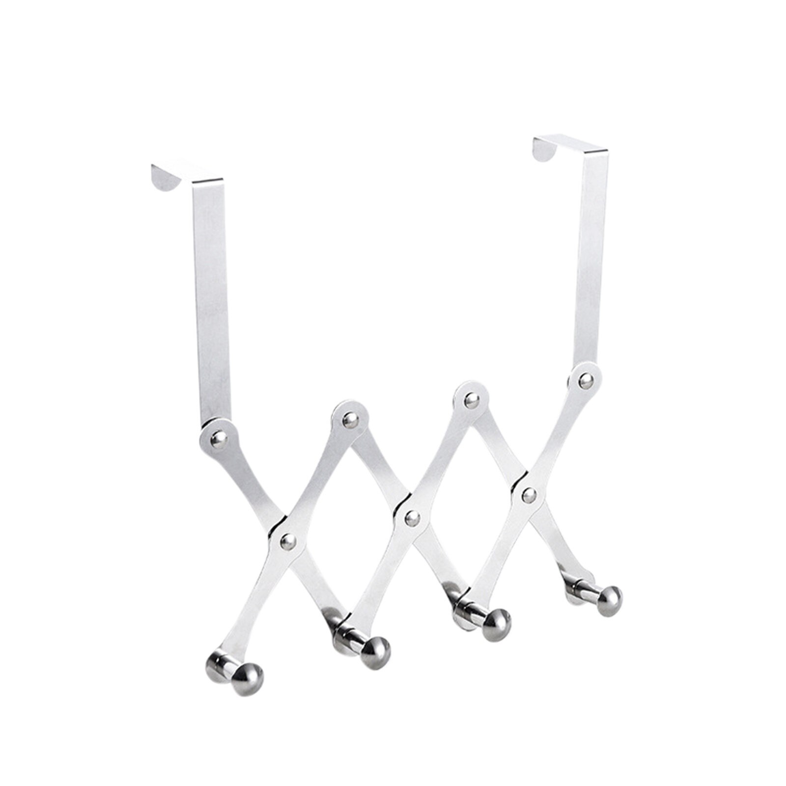 Stainless Steel Door Rear Suspension Telescopic Hook Movable Folding Hook Coat Hooks Folding Swing Arm Swivel Hook: A