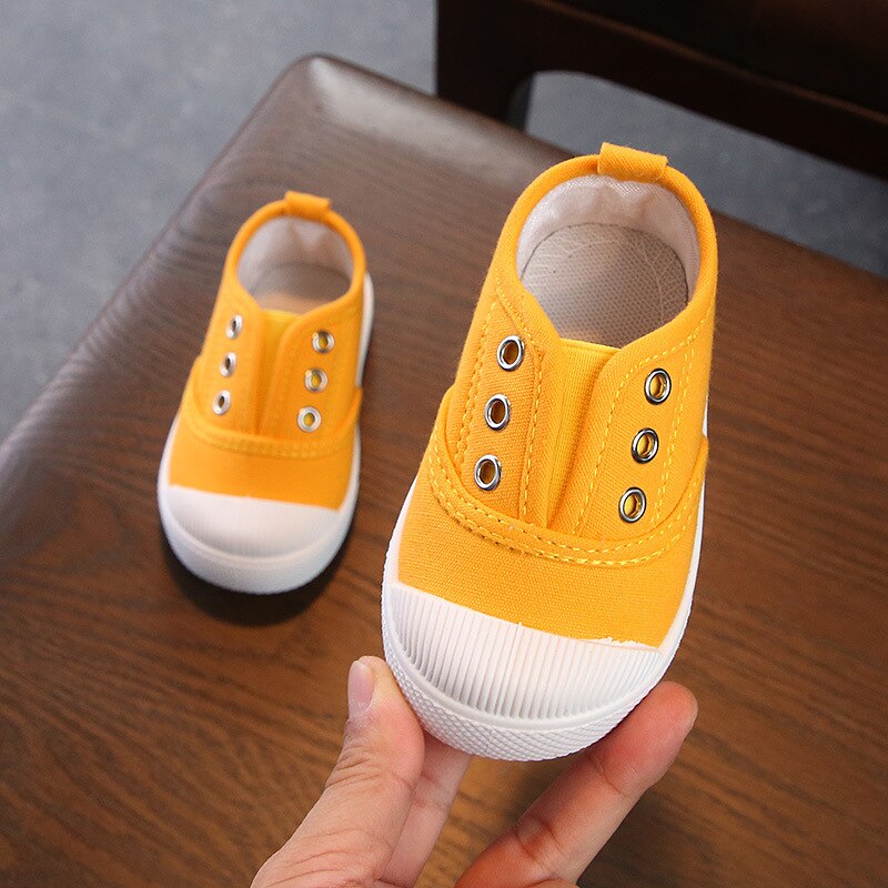 Zapatos de lona para niños y niñas, calzado informal para interior de guardería, primavera y otoño,