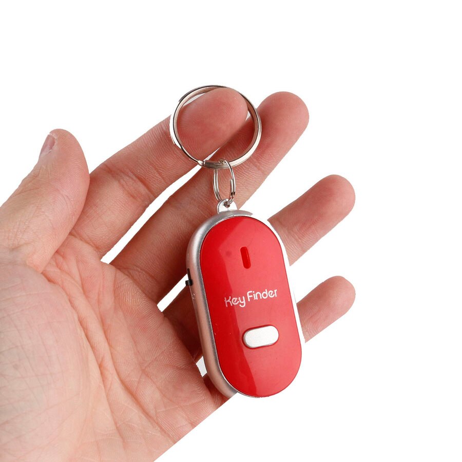 Fuloophi Mini Anti-verloren Schlüssel Finder LED Blinkt Pfeife Klang Keychain Erinnerung freundlicher Schlüssel Tasche Brieftasche Ortungsgeräte Anti Verloren Alarm