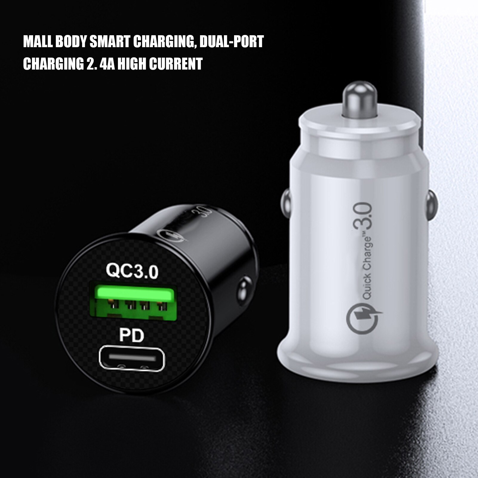 USB Car Charger Adapter Dual Port Auto Charger Universal Usb Mini Charger Adapter Power Supply For Smart Phone/Tablet