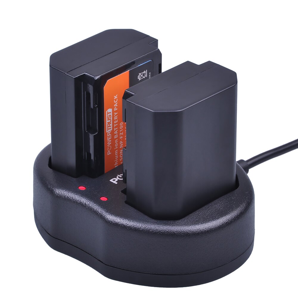 1x NP-FZ100 NP FZ100 FZ100 Dual USB Batterij Lader voor Sony NP-FZ100 BC-QZ1 Alpha 9 A9 Alpha 9R A9R Alpha 9S Camera Batterijen