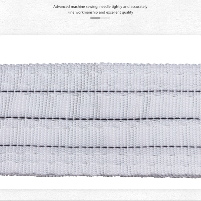 1m/2m/3m Lifting Straps Red+White Polypropylene Lifting Slings Crane Slings Industrial Flat Slings Tow Strap