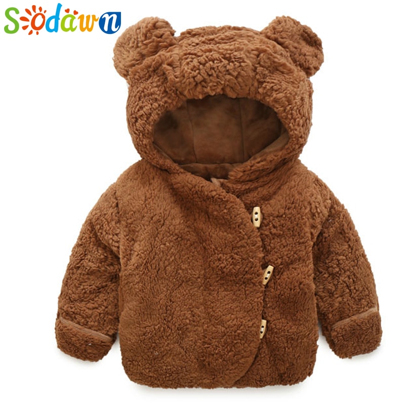 Sodawn Autumn And Winter Cartoon Animal Ear Shape Cute Hooded Plus Velvet Sweater Stay Cute Fleece Hoodie