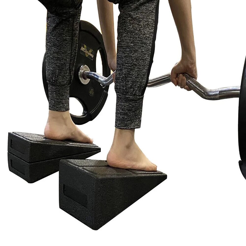 Yoga wedge squat wedge justerbar skridsikker skråbræt forlænger fodstrækker yoga skum blok motionsudstyr yoga tilbehør