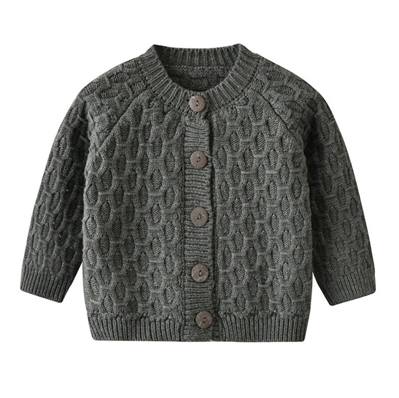Herfst Winter Baby Gebreide Vest Truien Peuter Lange Mouwen Ronde Hals Button Up Trui Uitloper Meisjes Jongens Kleding