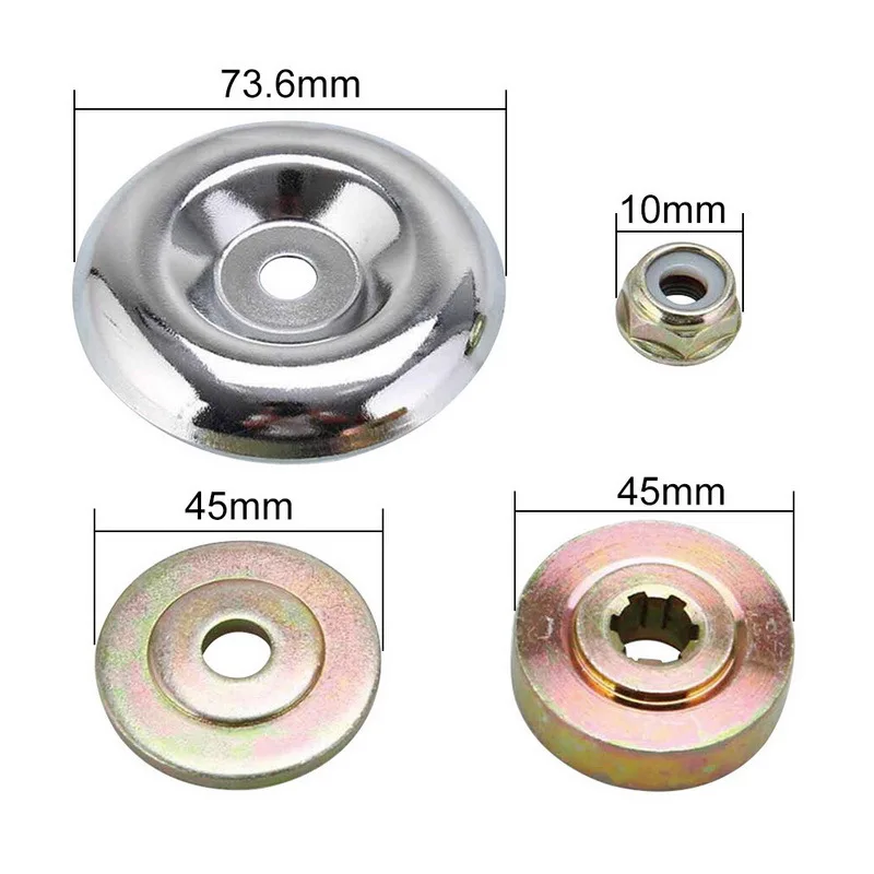 6/8inch Wire Brush Trimmer Head Steel Universal Grass Trimmer Blade Head with Lawnmower Blade Adapter Garden Tool: Brown