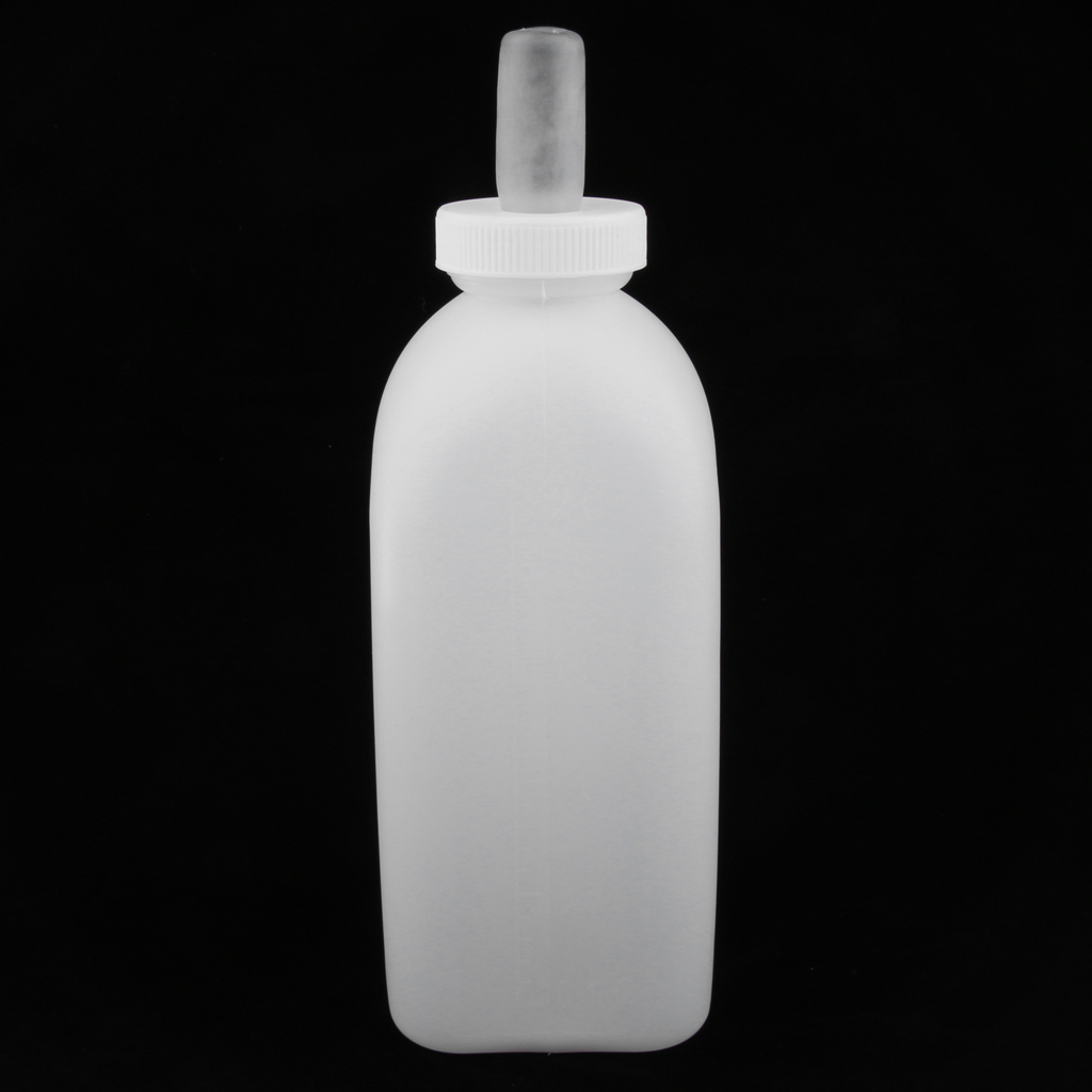 2L Calf Cow Nursing Bottle Feeding Milk Bottle with Handle Easy Feeding Made of Premium Plastic