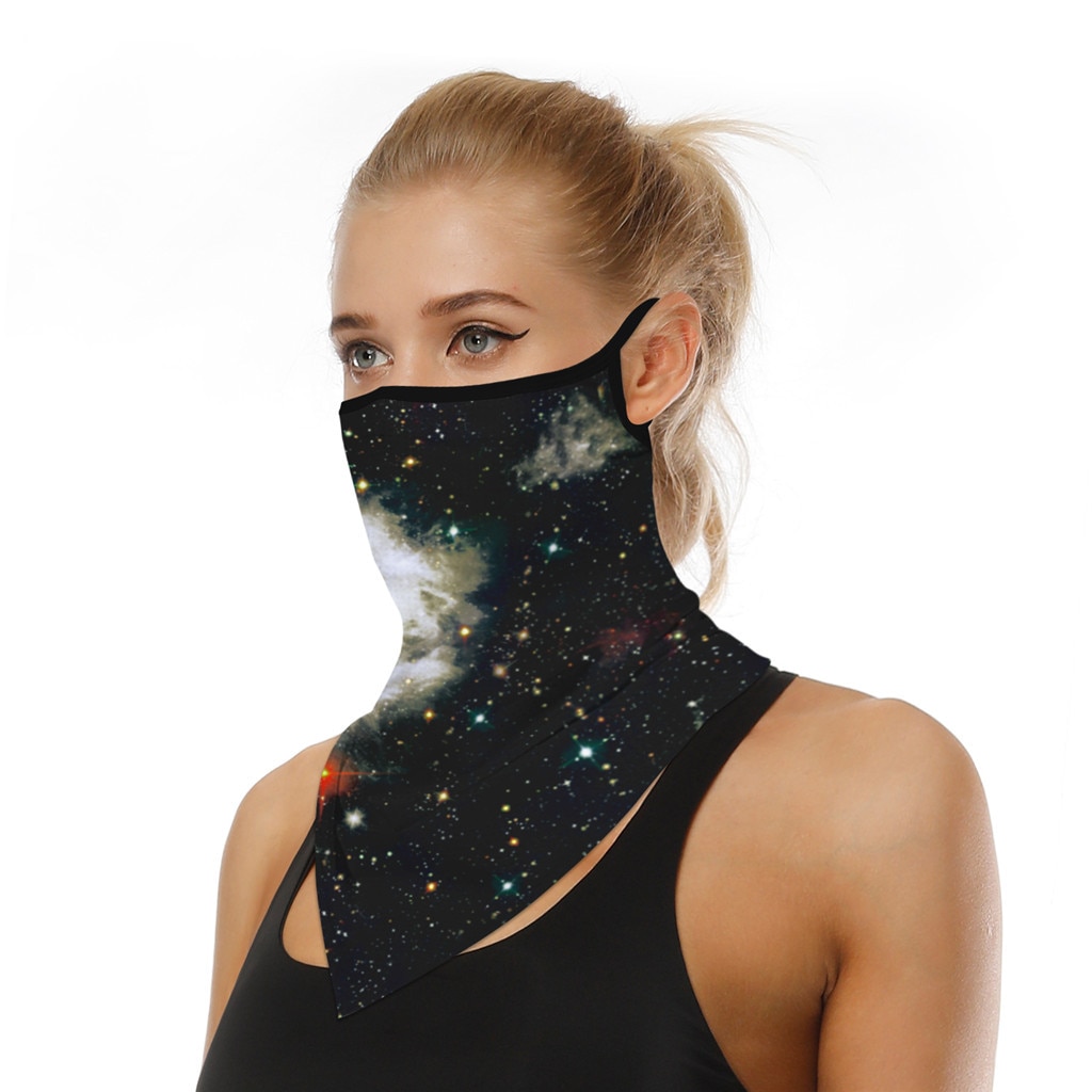 Outdoor Print Naadloze Oor Sport Sjaal Neck Tube Gezicht Stof Rijden Winddicht Zon Bescherming Riding Gezicht Shiled Sjaals # T2