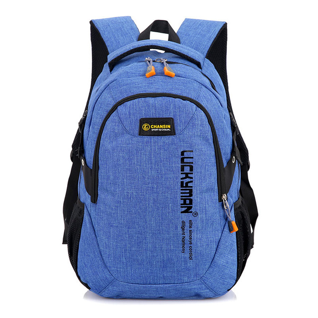 Canvas School Bags Backpack Kids Orthopedic Men Backpacks Children Schoolbags For Boys Girls School Backpack Male Bag J952: Light Blue