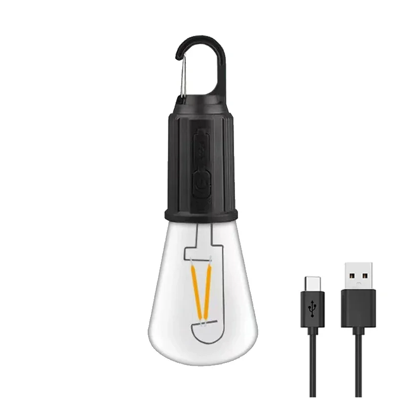 Bombillas de lámpara LED con energía Solar para exteriores, luz de Camping con carga USB, luces nocturnas portátiles, linterna impermeable, elementos esenciales para pesca: ROSE