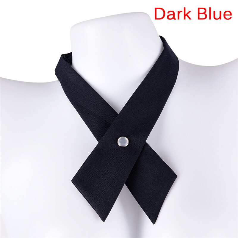 Women Cross Bow Ties Women's Bow Tie Female Girl Student Hotel Clerk Waitress Neck Wear Silk Ties 1 Pcs: 5