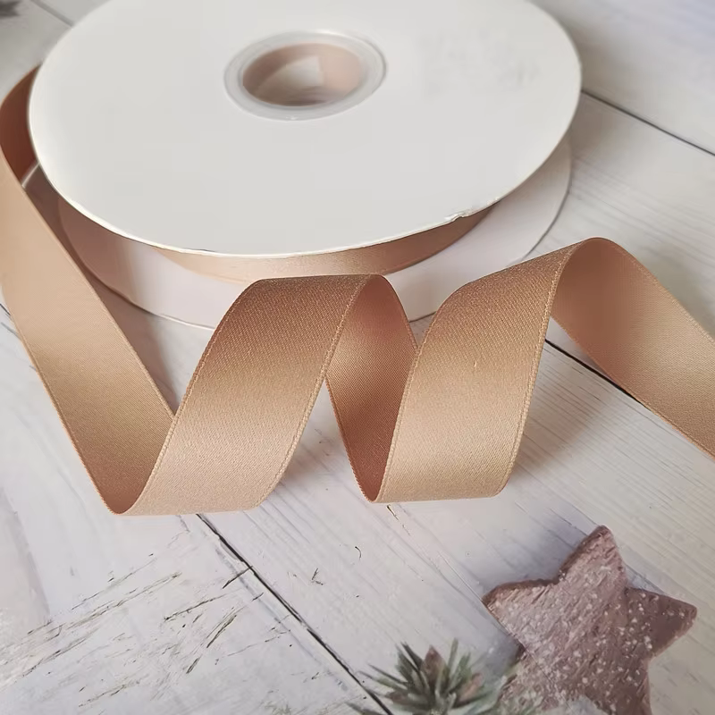 Ruban en Satin finition mate, 5Yards, 3.8CM, nœuds de bricolage, matériel Bouquet de fleurs, boîte à gâteaux , vêtements d'emballage, décoration de fête de mariage: Kaki / M