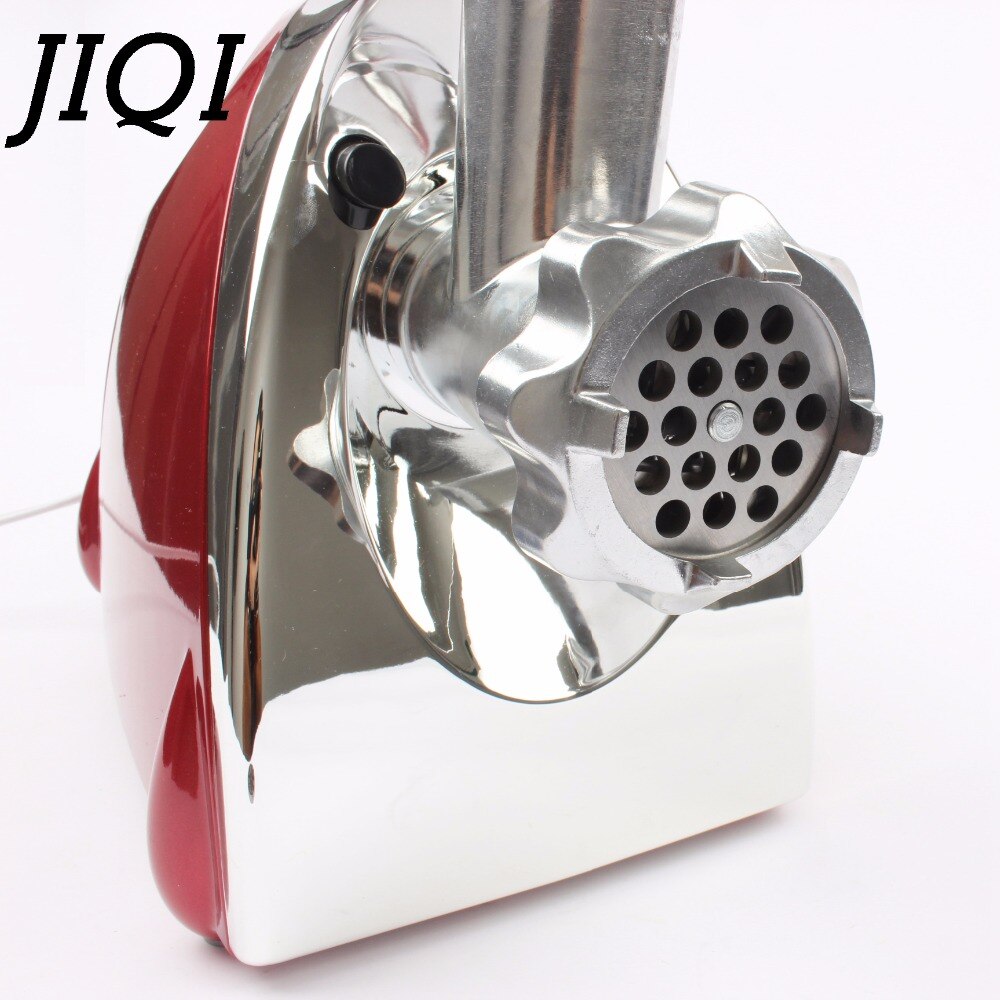 JIQI Multifunction Electric Meat Grinder Mincer filler Sausage Filling Maker Machine stuffer vegetables Slicer Cutter 110V 220V