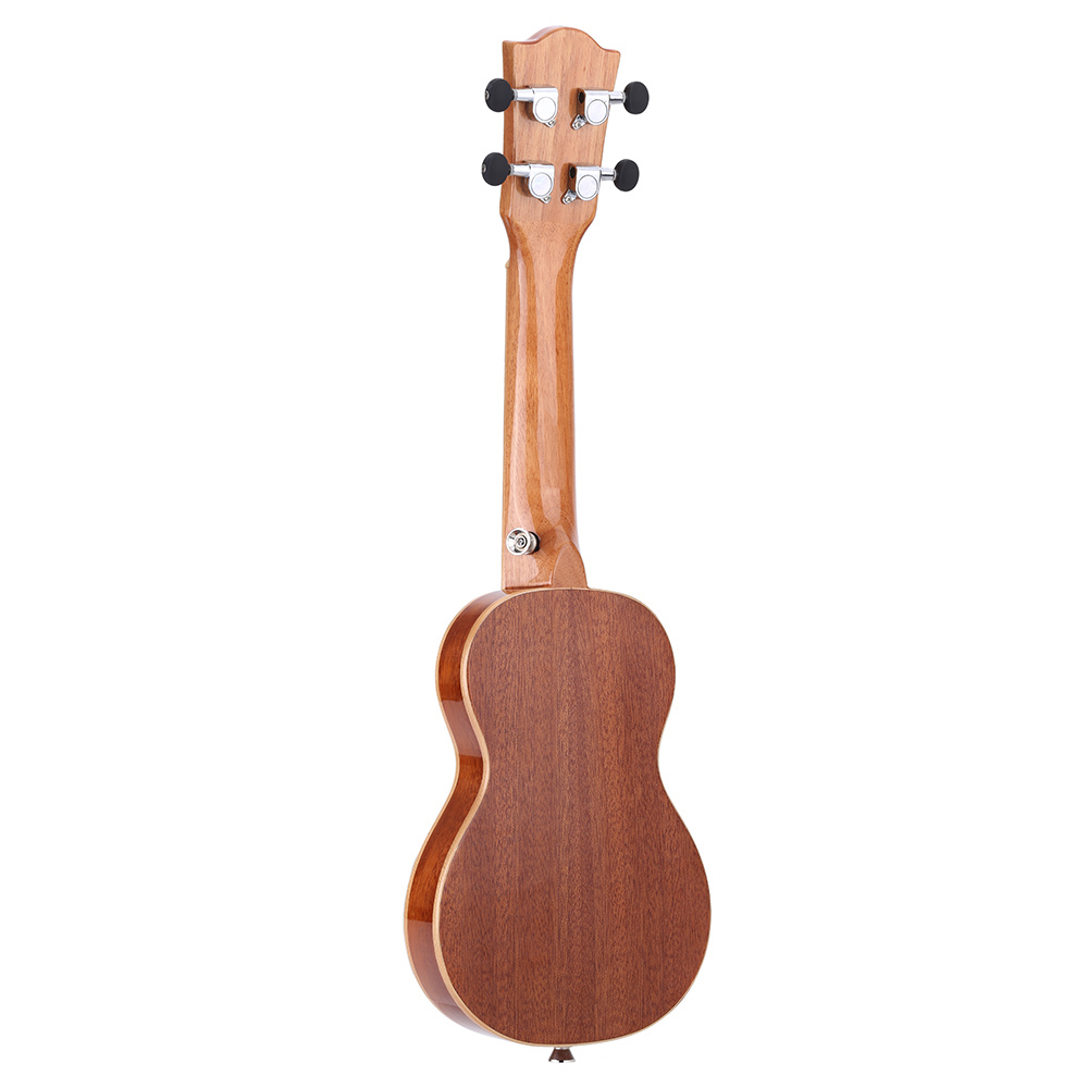 21 "Ukulele Sopraan Ukulele 42 Mm Slanke Ukelele Sapele Lichaam Met Mahonie Toets Voor Beginner Ukulele