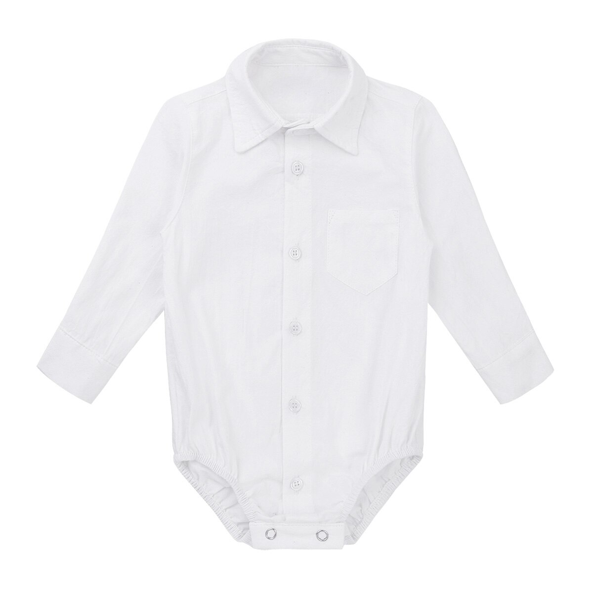 Baby Baby Boy Formele Shirt Wit Lange Mouw Lichaam Jumpsuit Rompertjes Pasgeboren Wedding Party Gentleman Kleding Baby Rompertjes