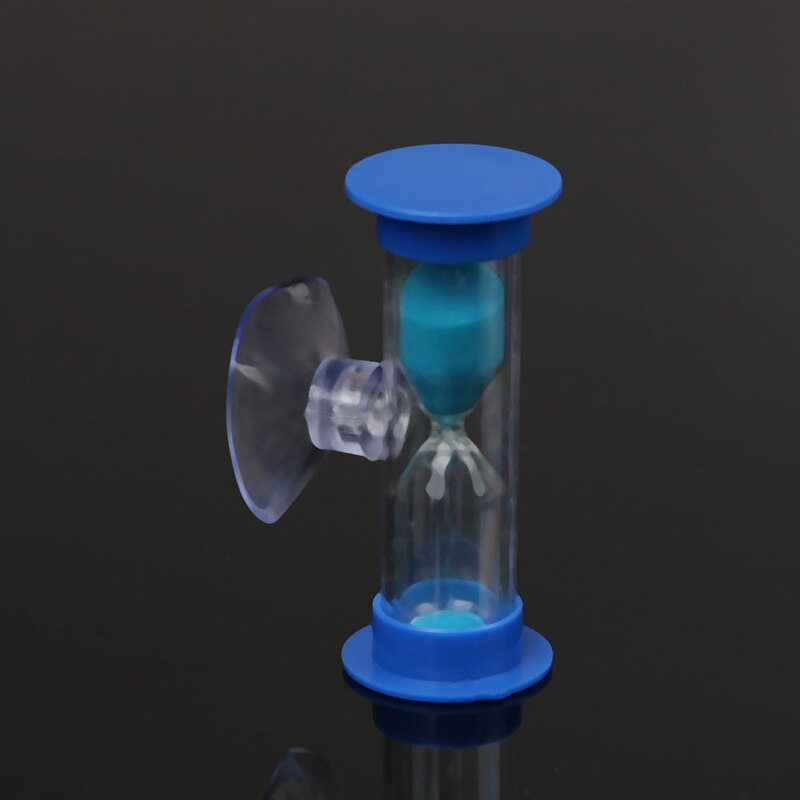 3 minutes minuterie de douche dent brossage minuterie créatifs enfants fournitures sablier sable horloge plastique ventouse 7 couleurs: Bleu