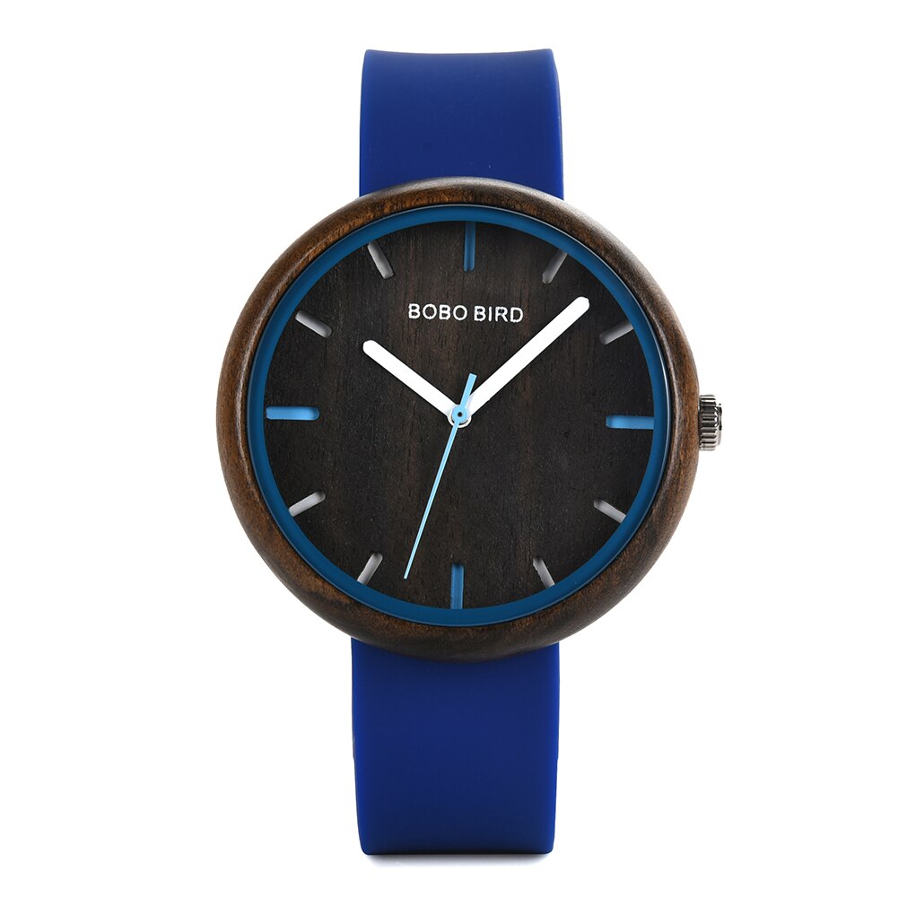 Bobo Vogel Mode Vrouwen Horloges 2022 Romantische Ronde Dames Quartz Jurk Horloge Kleurrijke Siliconen Dames Horloges Dro: R28-1