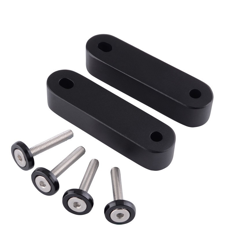 SPEEDWOW Billet Aluminum Hood Riser Spacer Swap Air Flow Vent Risers Hood Up Pad Cover JDM For Honda Civic 92-95 EG/96-00 EK