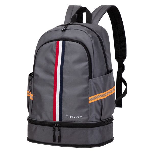 TINYTA Men&#39;s backpack Sports backpack Shoes Bag Women‘s’ Yoga bag Fitness Backpack Foldable School Backpack Travel Mochila: T8005 gray