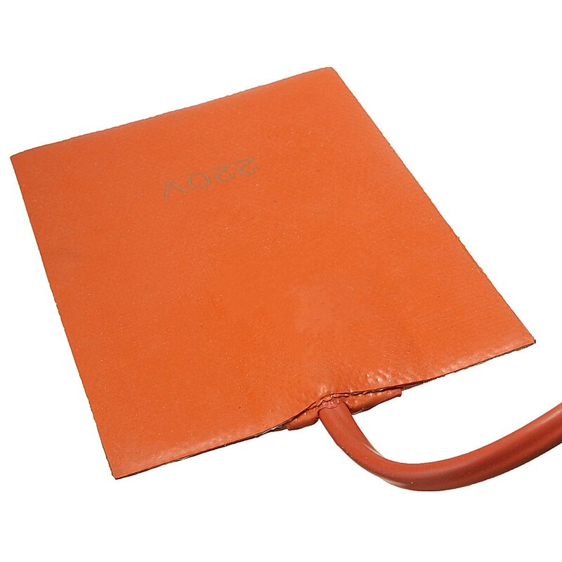 220V Auto Motorolie Pan Sump Tank Heater Pad 250W Siliconen Olie Verwarming Pad Motorolie Tank Dragen beschermen Met Eu Plug 9x13cm