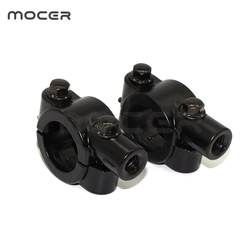 Abrazadera montaje de espejo para motocicleta, 1 Uds., 22mm, 10mm, 7/8 ", XP-064
