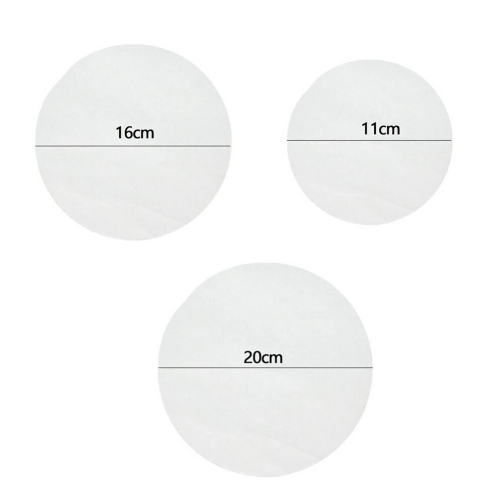 15cm-30cm 100pcs Round Baking Paper Circle Parchment Paper Liner BBQ Oven Patty Hamburger Paper Cake Non-Stick Baking BBQ Tool