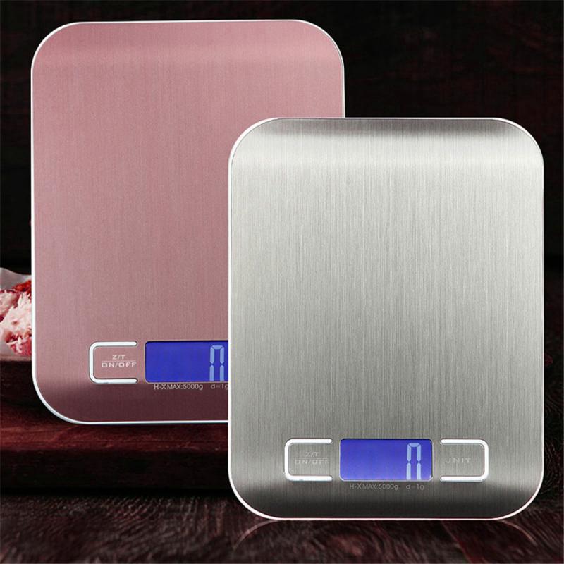 5/10kg household kitchen scale electronic food scale measuring tool ultra-thin LCD precision digital kitchen electronic scale