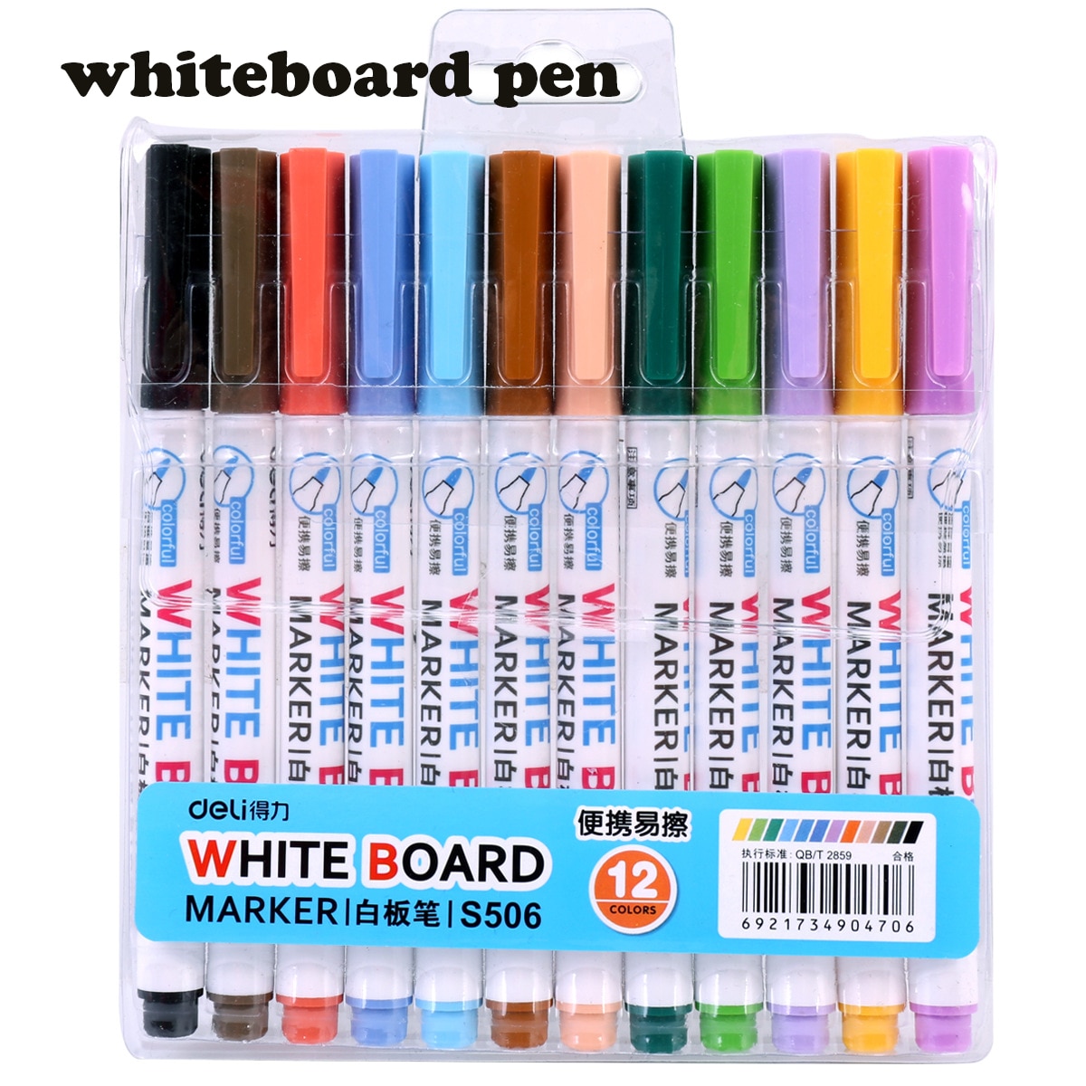 12PCS Acrylic Paint Marker Pens Permanent Art Rock Metal Glass Pebble Waterproof Highlighter Album Graffiti Blackboard Pen: B-12colors
