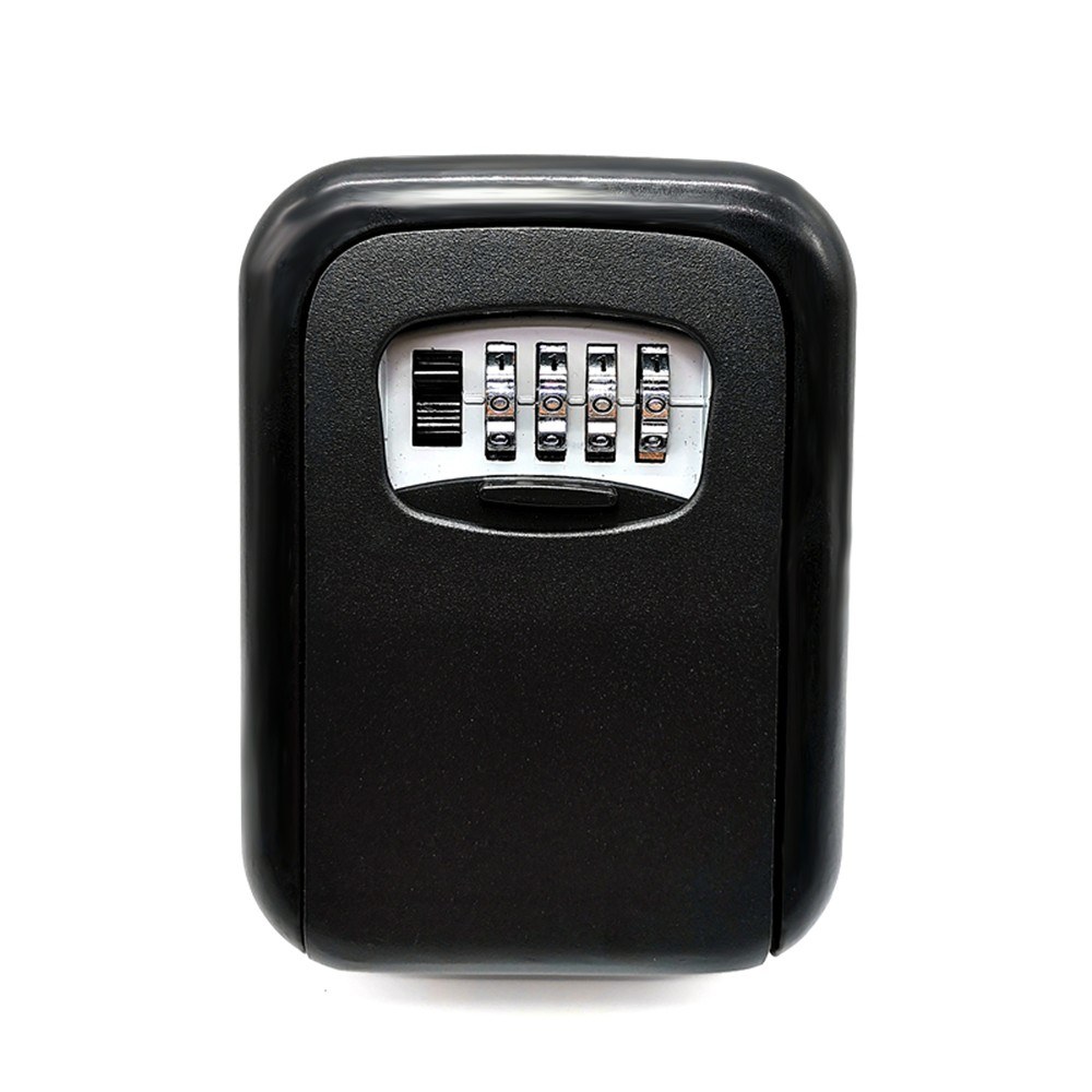 Key Storage Lock Box 4-Digit Combination Lock Box Wall Mounted Lock Box Key Safe Box Security Key Holder: Default Title