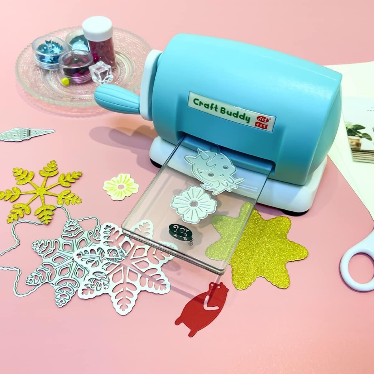 Stanzmaschine, manuelle Prägemaschine für Scrapbooking-Anlasser, Stanzformen, PräGen, Papier, Karten, Basteln, Scrapbooking