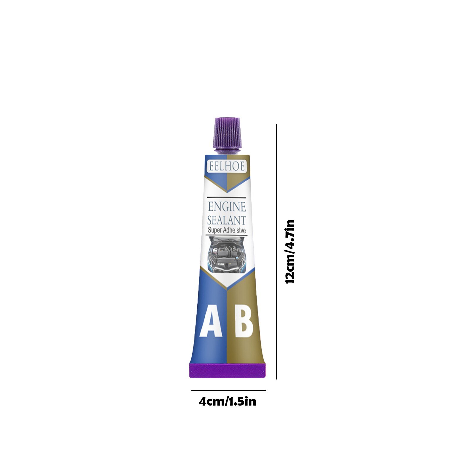 Car Engine Sealant Car Engine Maintenance Adhesive90g Oil And High Temperature Resistant Metal Sealant For Automobile Engine #K