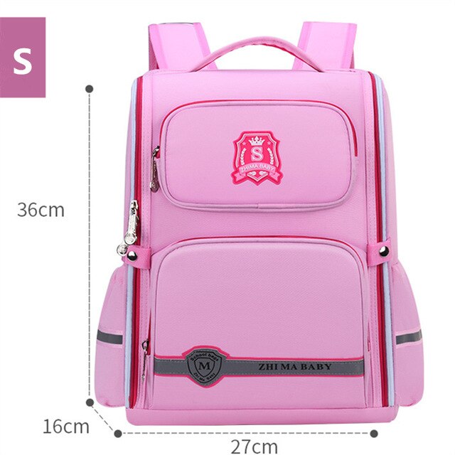 Großer, wasserdichter Oxford-schulrucksack für jungen und mädchen, komplett offen, Ich bin angesagten weltraum-Entwurf, Ideal für schüler und studenten.: Rosa klein