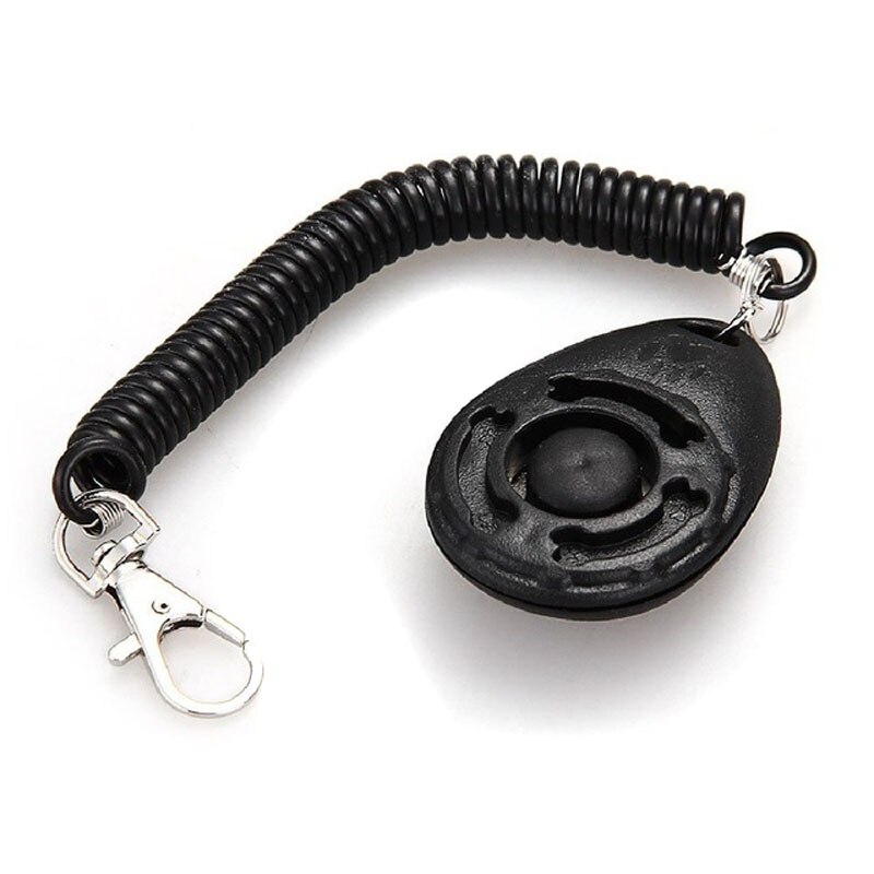 Clicker clic universel pour chien de compagnie | Bouton de chat, entraîneur d&#39;animaux, aide pour obéissance, clé sonore avec dragonne, couleur aléatoire