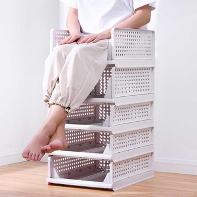 Foldable Drawer Closet Organizer Multifunction Separated Wardrobe Clothes Underwear Bra Socks Stackable Storage Box Home Items