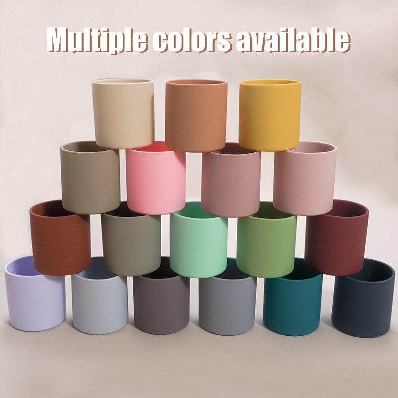 Baby Silicone Lekvrij Snack Cup Peuter Draagbare Voedsel Opbergdoos Baby Leren Drinkwater Cup Bpa Gratis Siliconen