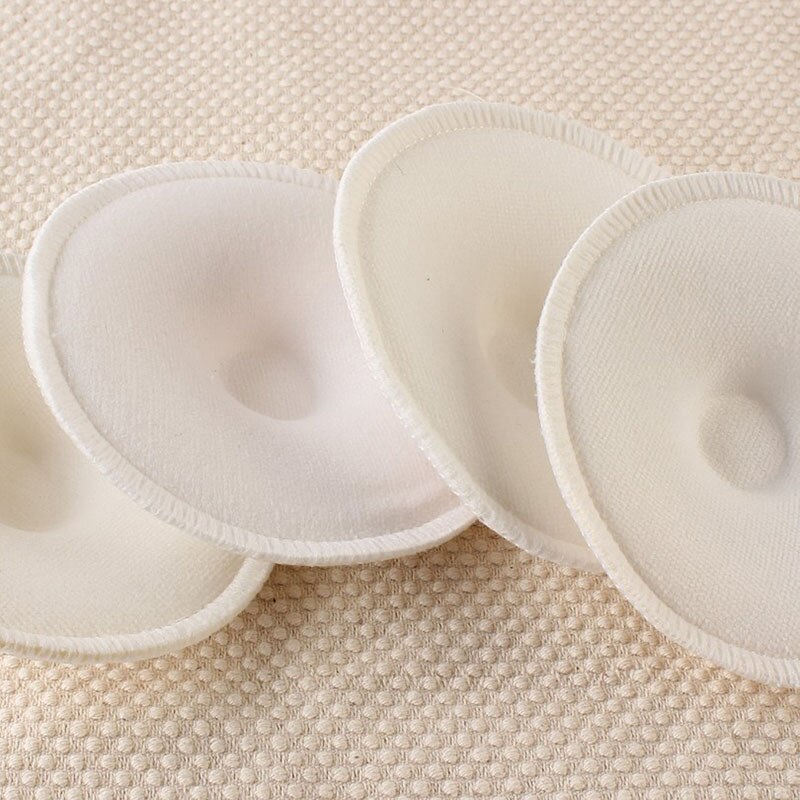 4pc Washable Reusable Breast Nursing Pads Absorbent Breastfeeding Feeding Pad