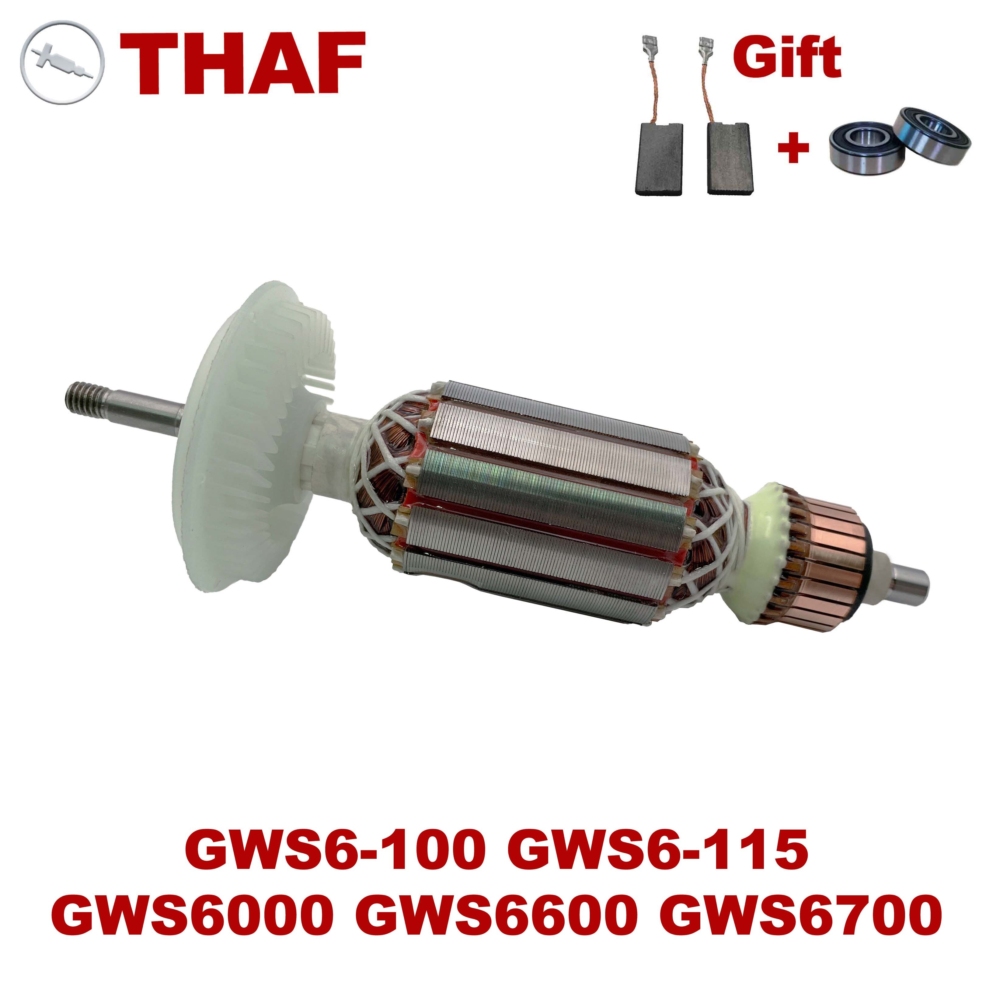 AC220V-240V Induit Épanouissement Polaire remplacement pour BOSCH Meuleuse Angulaire GWS6-100 GWS6-115 GWS6000 GWS6600 GWS6700
