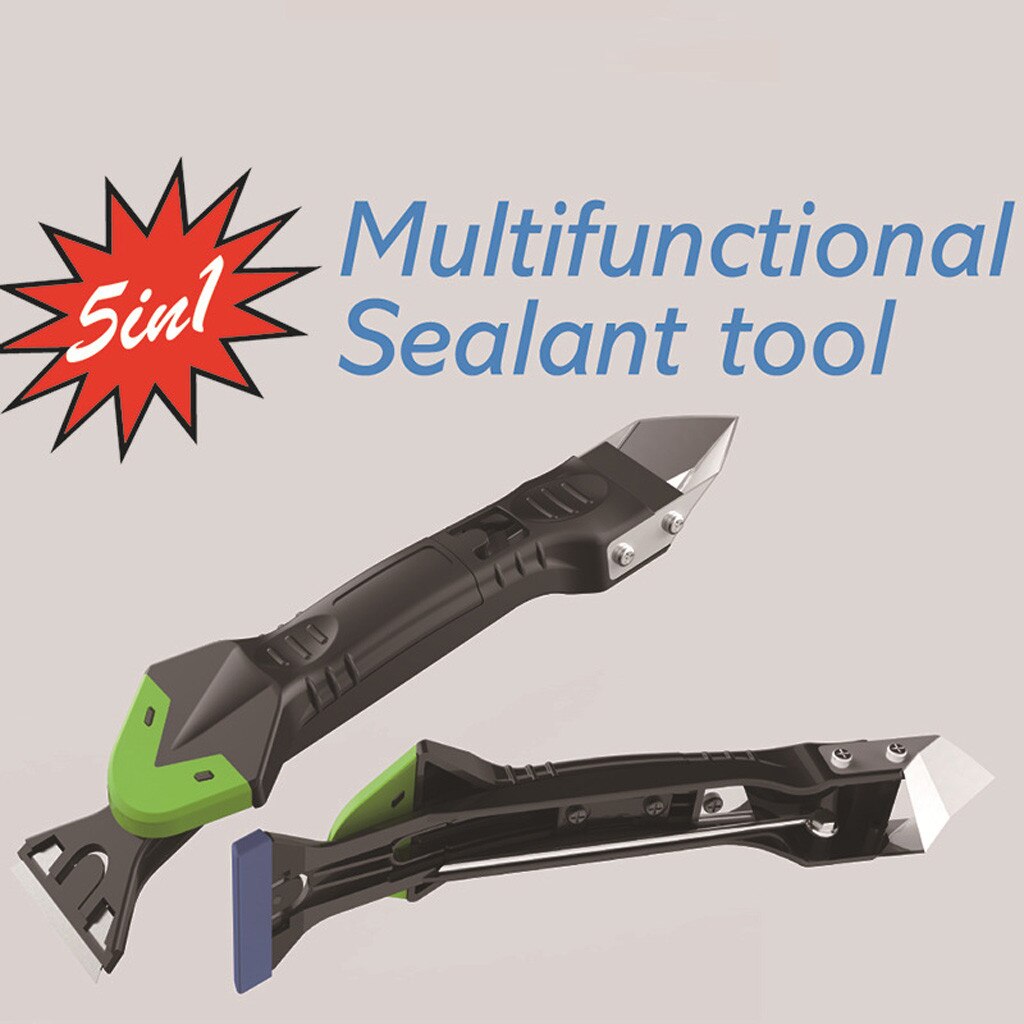 Réparation de voiture Silicone dissolvant outil calfeutrage finisseur mastic lisse grattoir coulis Kit outils 5-en-1 adapté à de nombreux modèles bien 8Z