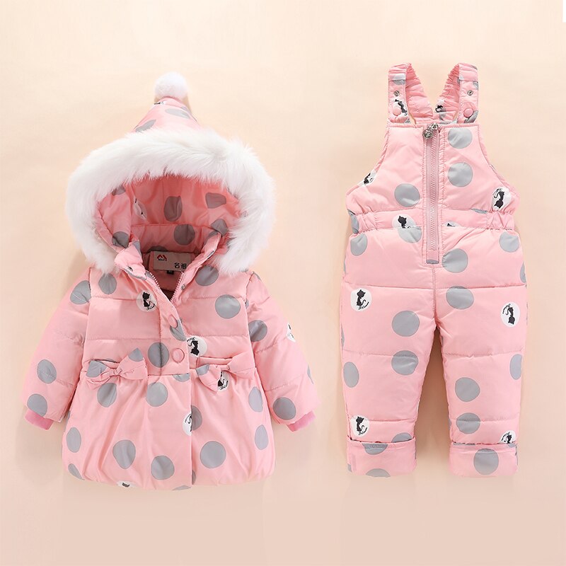 2019 novo inverno crianças conjuntos de roupas para meninas quente parka para baixo jaqueta para roupas da menina do bebê crianças casaco de neve wear criança terno
