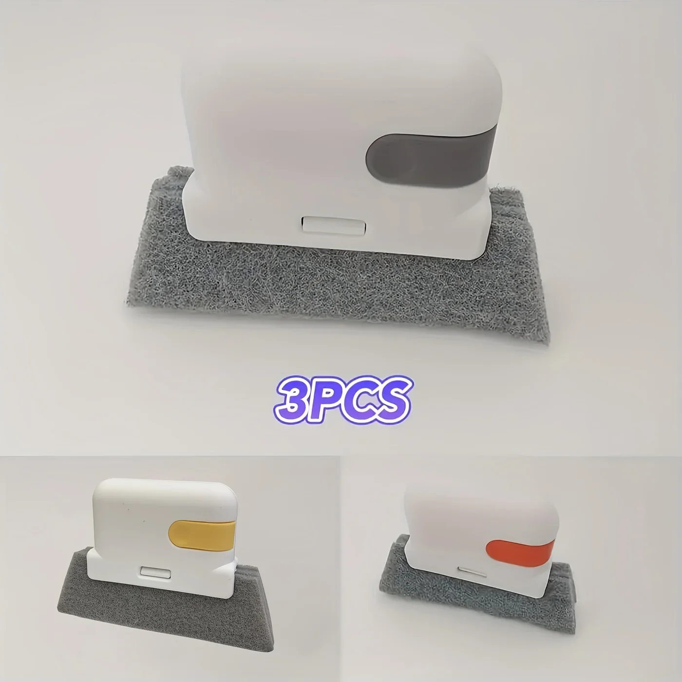 Cepillo de limpieza de ventanas, 3 uds., ranura para alféizar de ventana, gabinete Deadend, cepillo para grietas, herramientas de limpieza multifuncionales extraíbles para el hogar