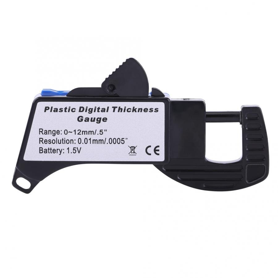 0-12mm Digital Thickness Gauge Carbon Fiber Composites Width Mini Dial Thickness Gauge Caliper Meter Measure Tools
