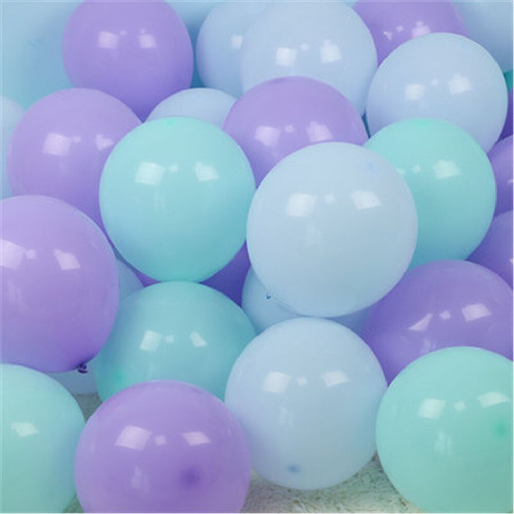 Ballons Macaron couleur sirène en Latex, 30 pièces, 5/10/12 pouces, décoration pour fête d&#39;anniversaire, noël, mariage, réception pour bébé