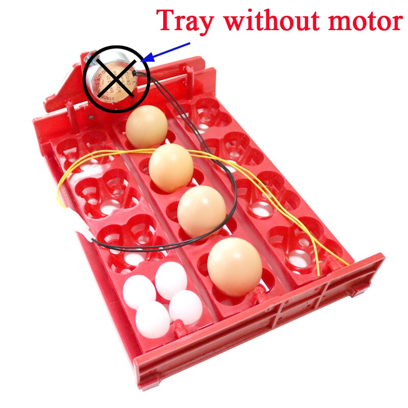 12 eieren/48 Vogels Eieren Incubator Turn Eieren Lade 220 V/110 V/12 V Motor Kip vogel Uitkomen Apparatuur DIY Incubator Accessoires: WHITE
