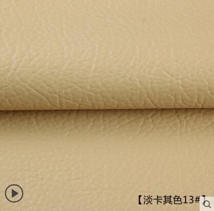 135x50cm PU lederen zelfklevende fix subsidies simulatie skin back sinds de kleverige rubber patch lederen sofa stoffen: light kahki