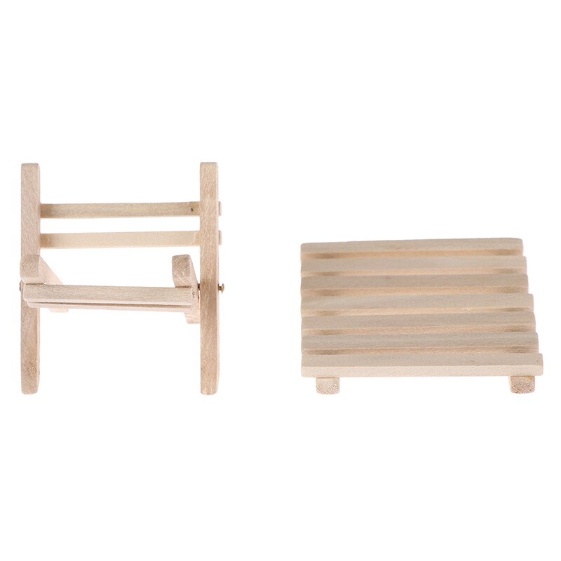 1:12 Diy Miniatuur Meubelen Strand Klaptafel Voor Kinderen Speelgoed Voor Mini Poppenhuis Miniaturen Meubels Speelgoed Voor Kinderen