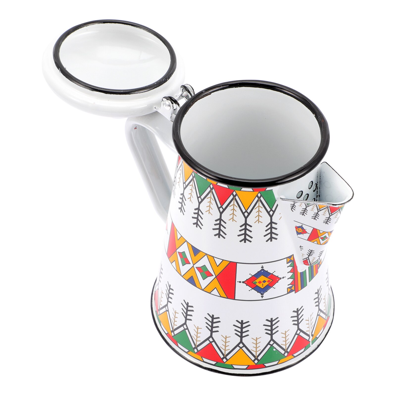 Enamel Coffee Pot Household Retro Coffee Pot Home Kitchen Supply